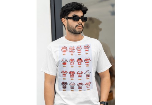 Wigan Warriors Rugby League Retro Art Shirts T-Shirt
